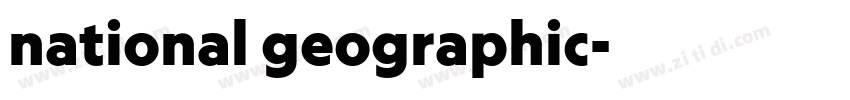 national geographic字体转换